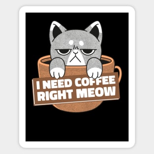 Cat Kitten sweet cat coffee Sticker